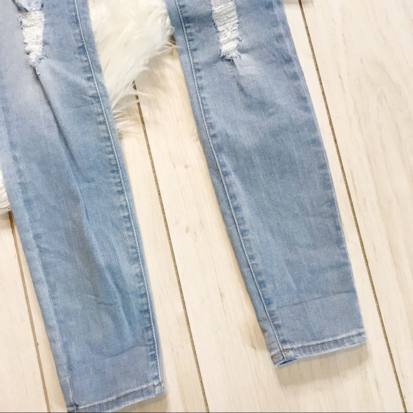 PacSun Light Wash Distressed Jeggings Jeans Skinny - Picture 5 of 9